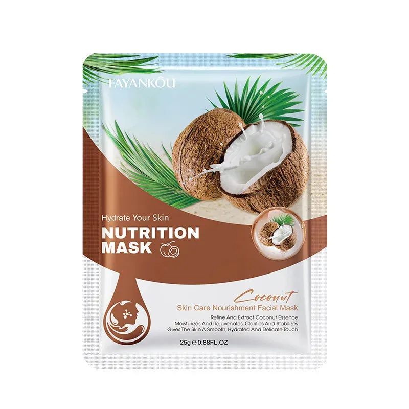 10 Piece Fruit Face Masks For Hydrating & Brightening Skin