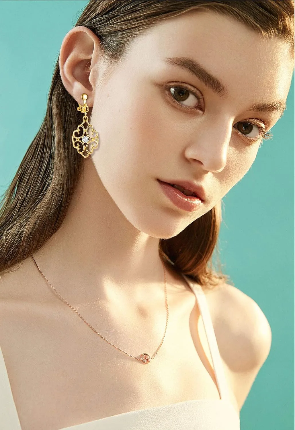 15 Pairs Gold Clip on Earrings for Women Fashion,Lightweight Fake Earrings Set