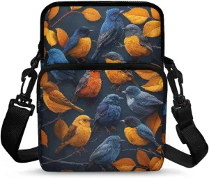 2 Layer Shoulder Bags Portable Satchel Crossbody Bag Chest Bag for Kids Girls Boys