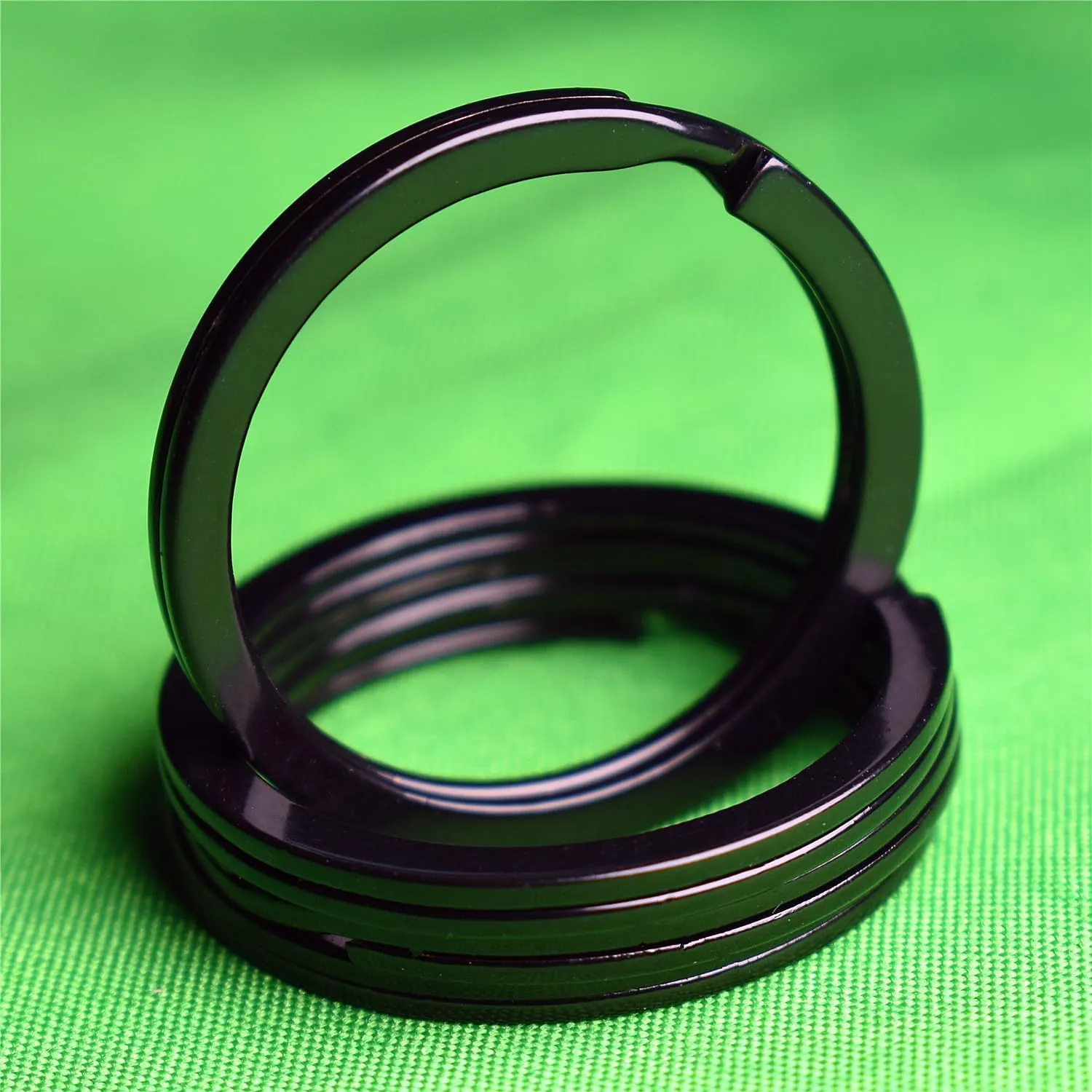 30 Pack Key Ring Keychain 1 Inch Keys Holder Fob Metal Flat Split Chains Rings for Car Dog Tag