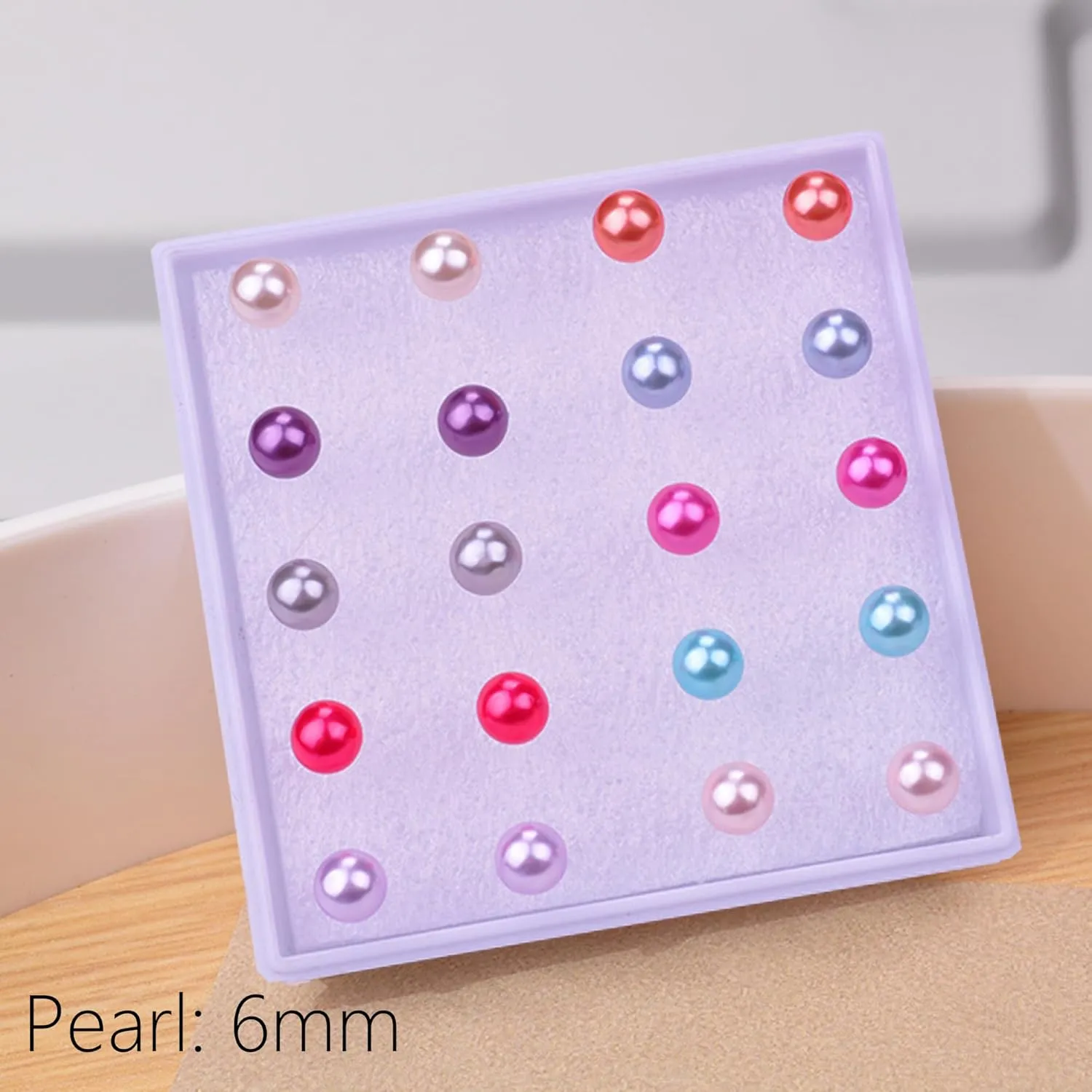 30 Pairs Cubic Zirconia Earrings - Plastic Post & Stud Earrings for Women with Pearls, Suitable for Sensitive Ears