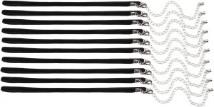 30pcs 3/16'' Black Velvet Chokers Vintage Necklace for Women with Extension (XL-1005-1)