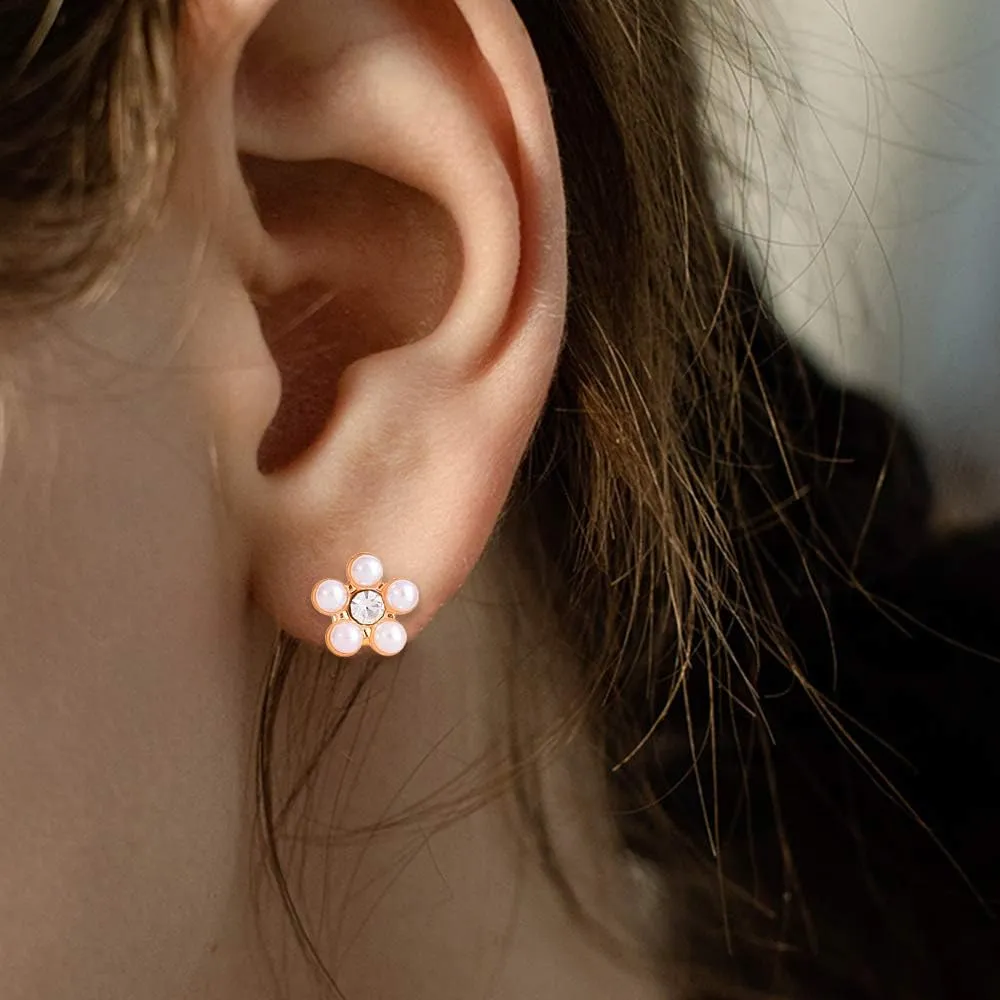 90 Pairs Assorted Women's Earrings - Stud, Bow & Faux Pearl