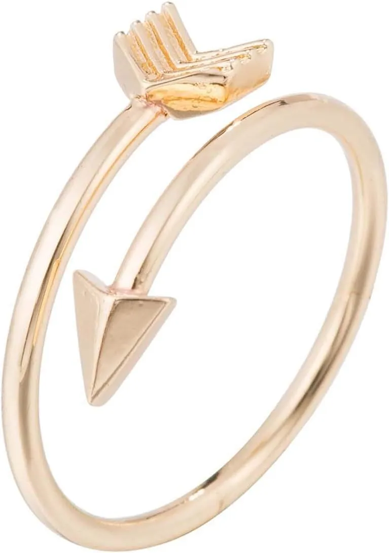 925 Sterling Silver Arrow Ring Couple Ring Opening Adjustable Arrowhead Fashionable Rings Jewelry Gift