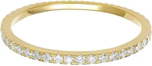 925 Sterling Silver Wedding Ring for Women Cubic Zirconia Inlaid Engagement Bands Eternity Promise Stackable Rings