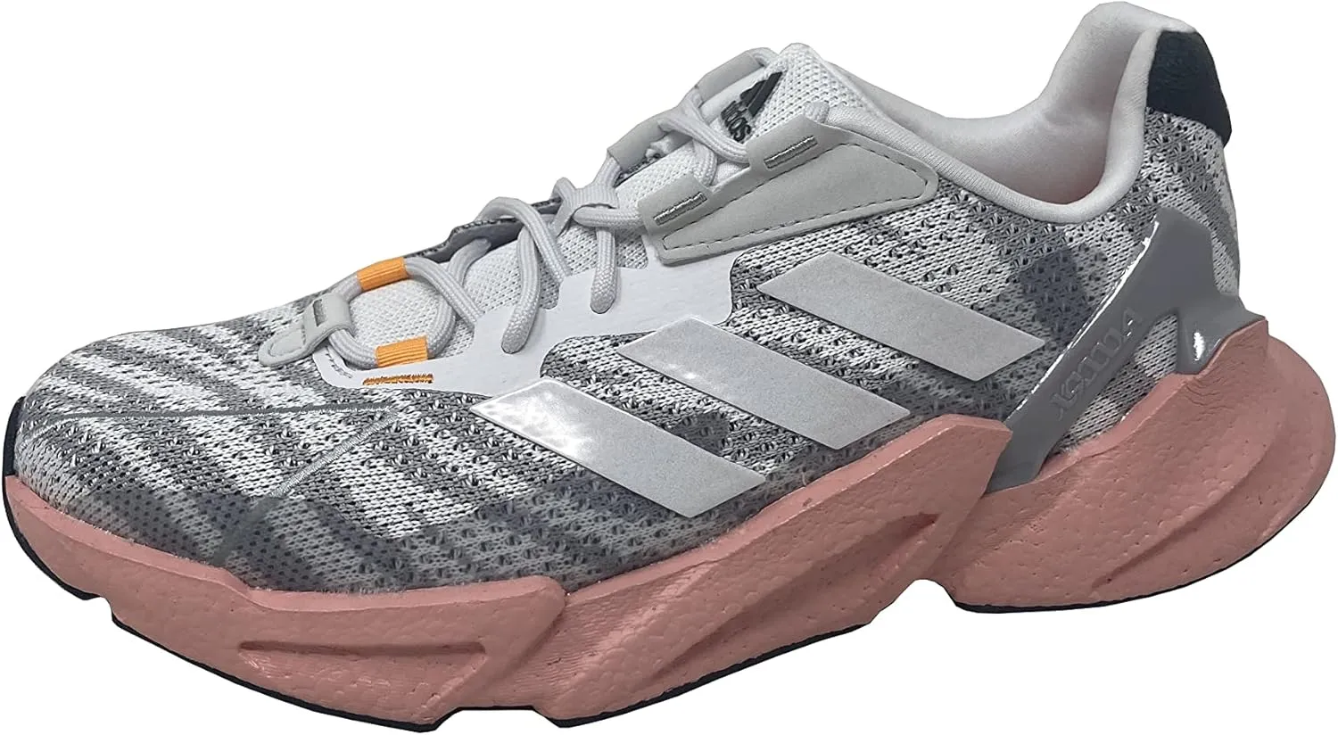 adidas Womens X9000L4 Running Shoes, Footwear White/Footwear White/Pink, 9.5 M US