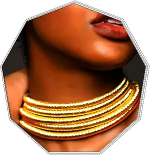 African Choker Necklace Gold Rope Weave Collar Layered Boho Tribal Chokers Multilayer Statement Party Jewelry Accessories for Women