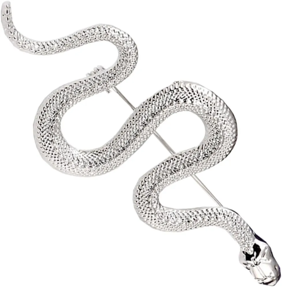 Alloy Snake Brooch Endoodle Ornament Snake Shape Brooch Fashion Jewelry for Women Unique Decorative Pin