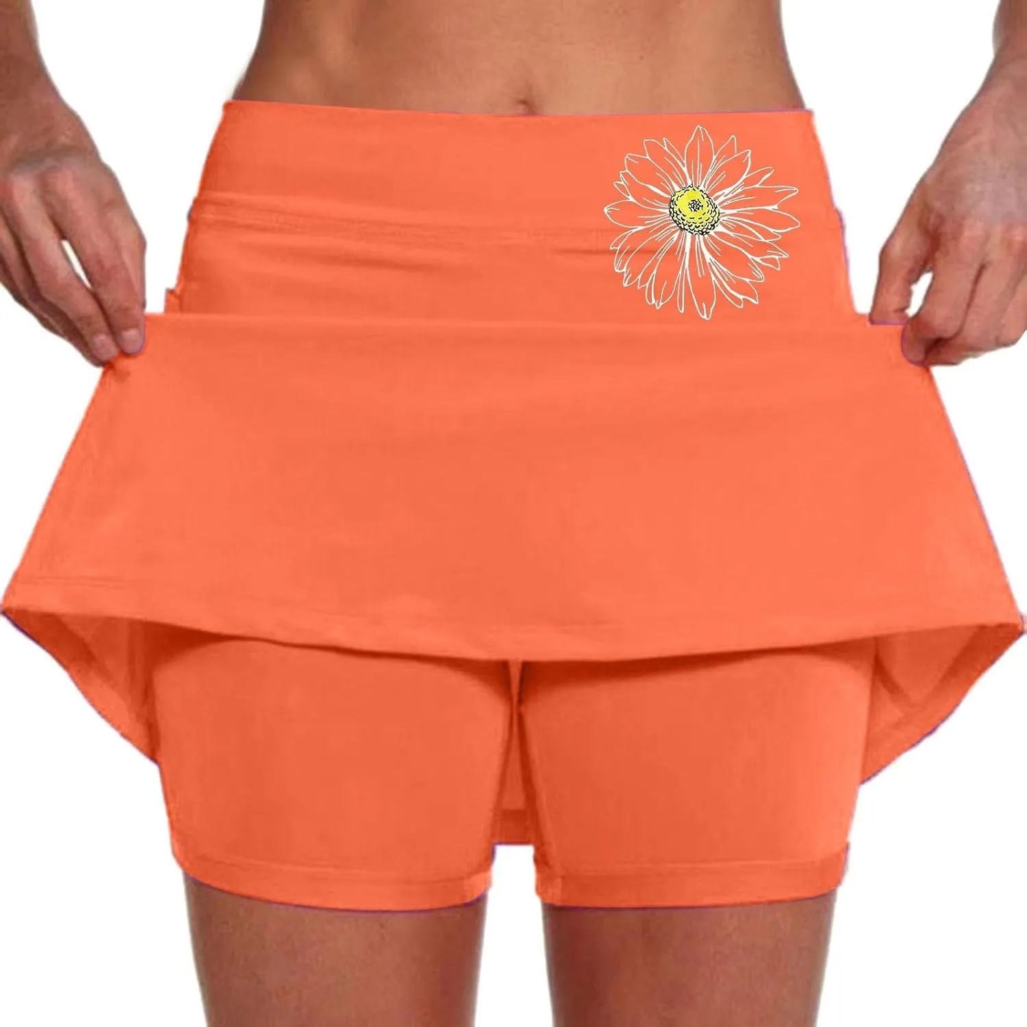 Athletic Skirts Women with Shorts with Pockets Tummy Control Tennis Skorts Workout Yoga Golf Running Summer Clothes
