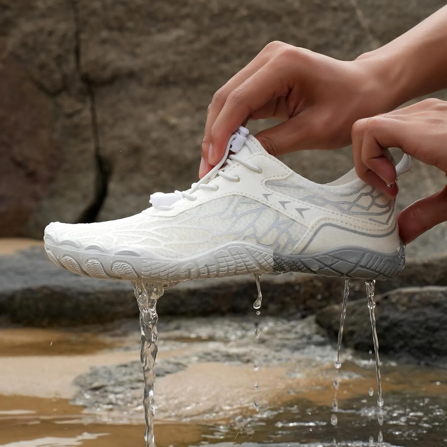 Barefoot Shoes Women Men, Unisex Waterproof Non Slip Hiking Shoes, Wide Toe Walking Hike Barefoot Footwear Shoes