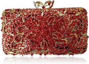 Bling Evening Bag Pierced Diamond Studded Purse Luxury Clutch Women Wedding Wallet Rhinestone Handbag