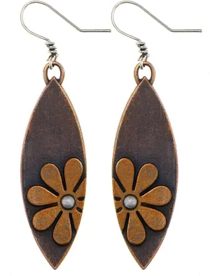 Boho Earrings Dangle Earrings Vintage Sunflower Earrings Handmade Bohemian Trendy Earrings for Women