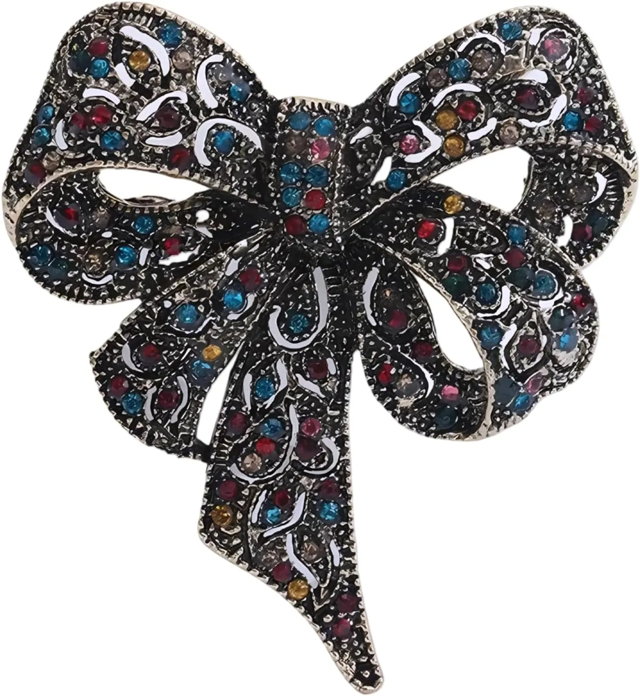 Brooches for women Sparkling Rhinestone Bow Brooches for Women Unisex Butterfly Pins Office Party Friend Gifts Jewelry Accessories-T55