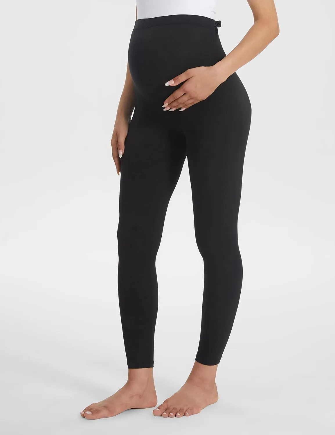 Buttergene Women's Maternity Leggings over the Belly Pregnancy Active Wear Workout Yoga Tights Pants