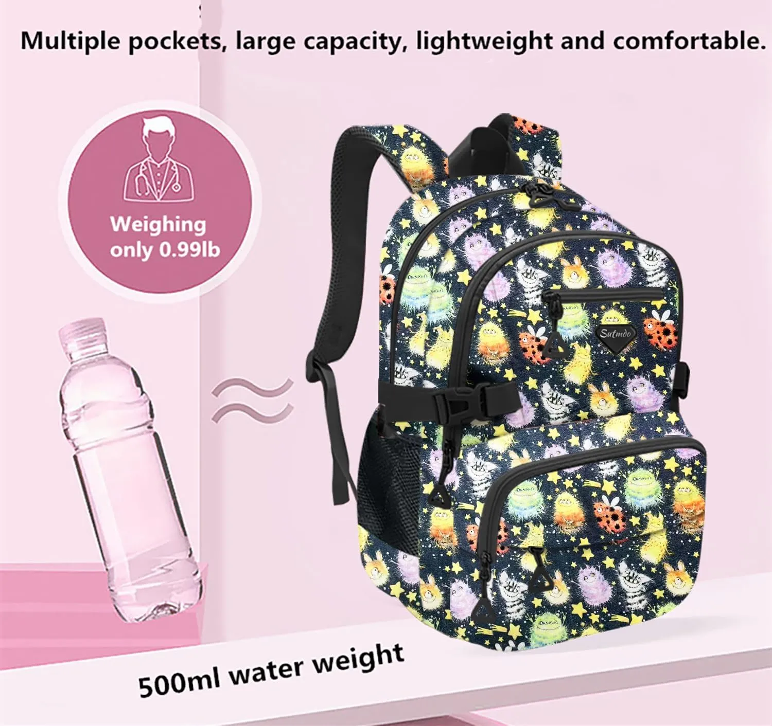 Casual Lightweight Backpacks for Boys & Girls, School Bookbags, 15 "Laptop Backpack, Travel Bag (212-gshou)