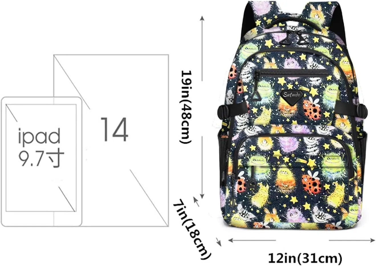 Casual Lightweight Backpacks for Boys & Girls, School Bookbags, 15 "Laptop Backpack, Travel Bag (212-gshou)