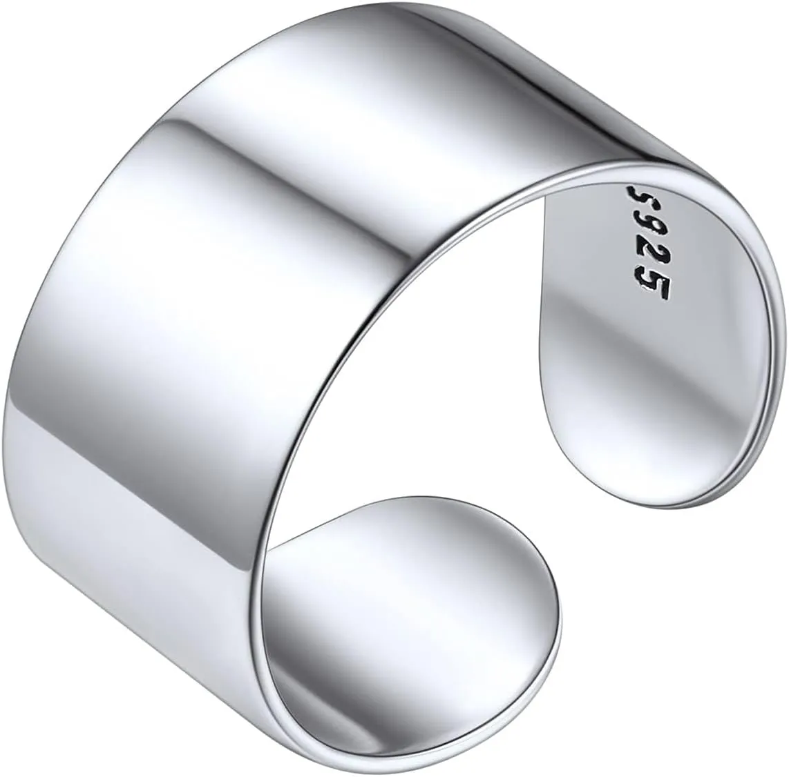 ChicSilver 925 Sterling Silver Toe Ring Minimalist Hypoallergenic Adjustable Band Ring Summer Beach Bare Foot Jewelry