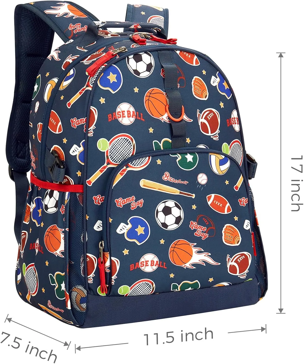 Choco Mocha Balls Backpack for Boys, Kindergarten Backpacks for Boys Backpack Ages 6-8, Boy Elementary School Bookbag 17 Inch, Blue