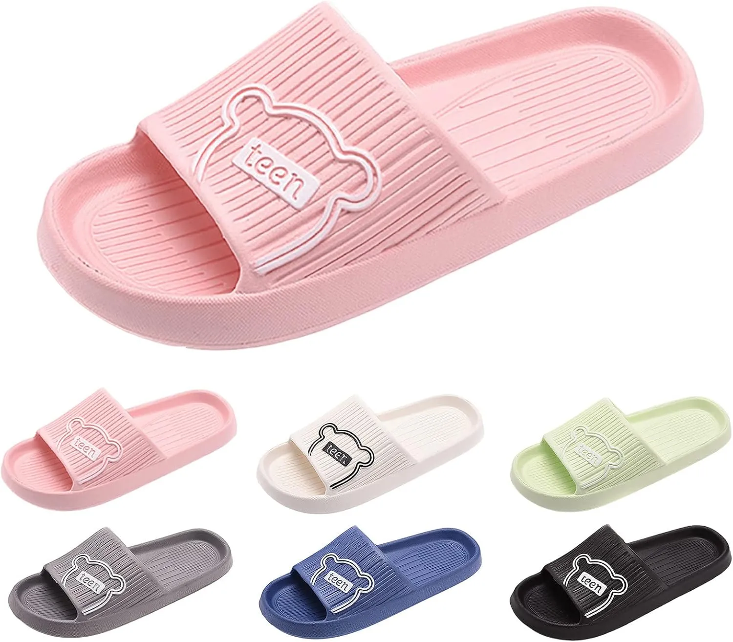 Cloud Slippers for Men Shower Shoes Women Mens Slides Womens Slides Comfortable Open Toe Spa Slippers