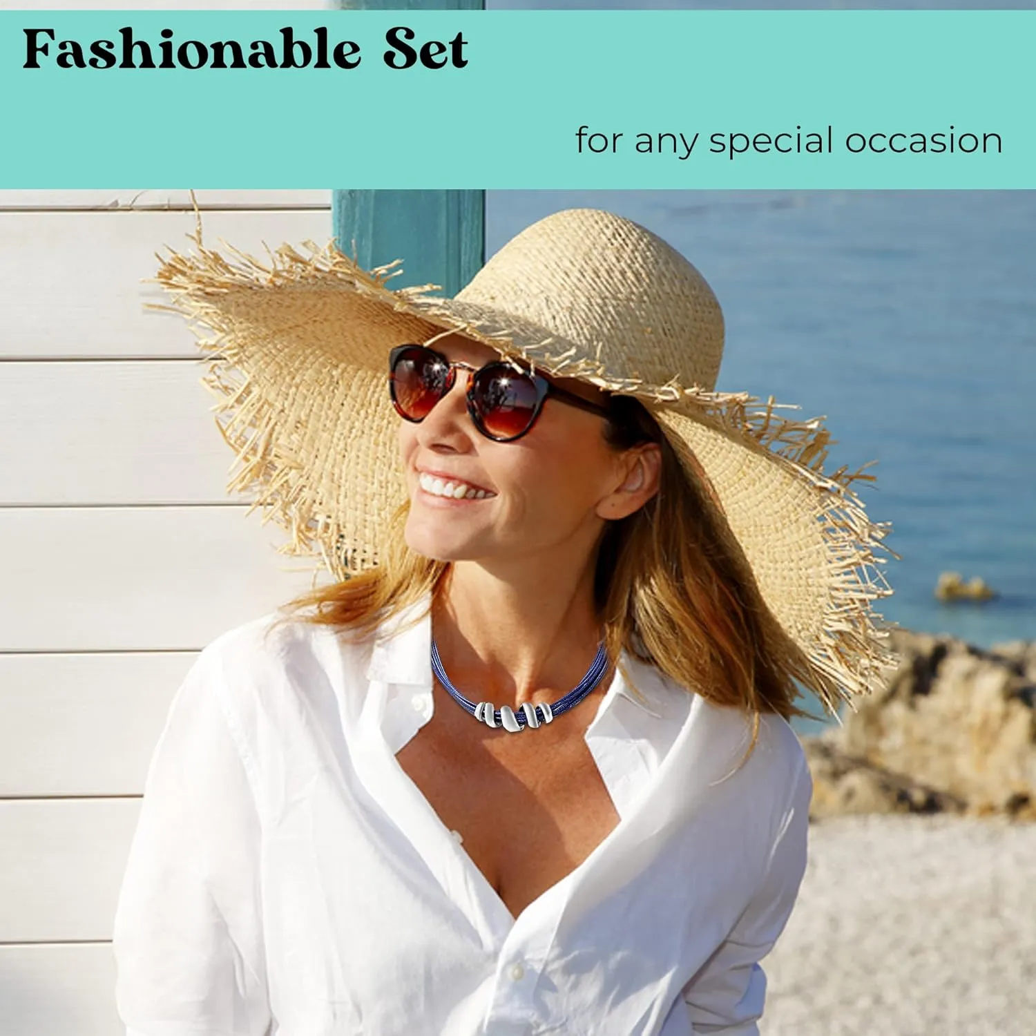 Costume Jewelry Set - Leather Choker Necklace for Women 16" & Cuff Bracelet 7"- Faux Leather Cord Necklace Set with Adjustable Lobster Claw Spiral Charm Rope Boho Jewelry Birthday Gifts