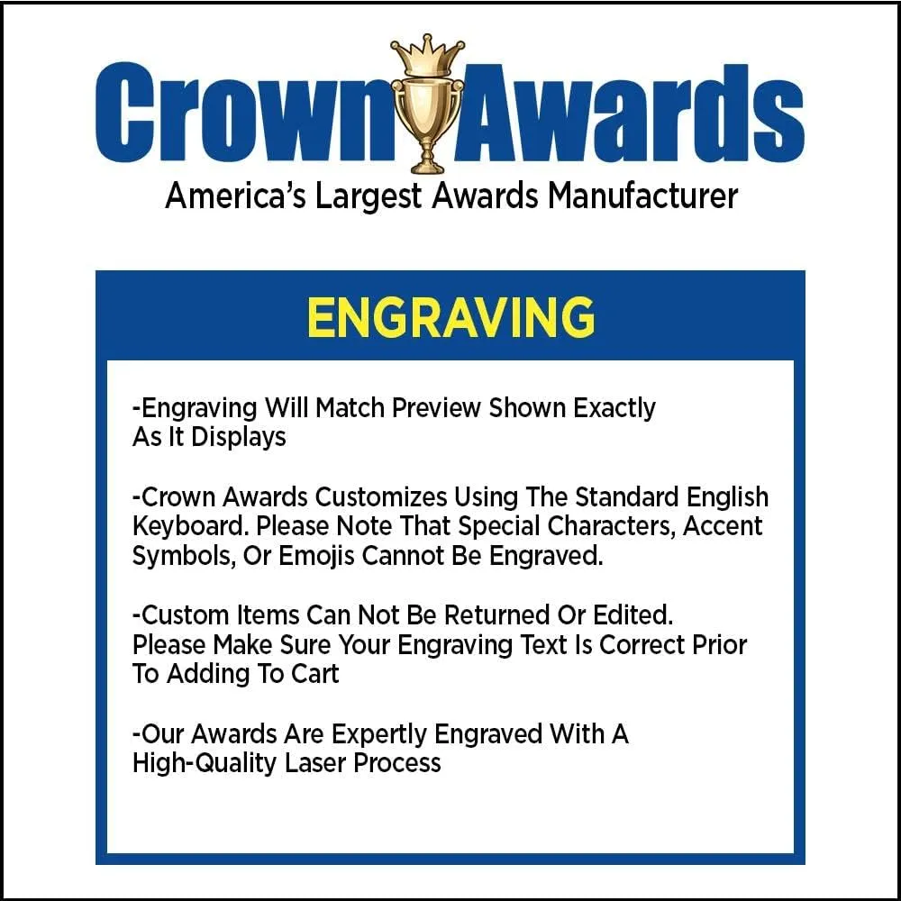 Crown Awards Golf Premiere Engravable Ring, Gold Golf Ring with Custom Engraving, Choose Your Size Prime