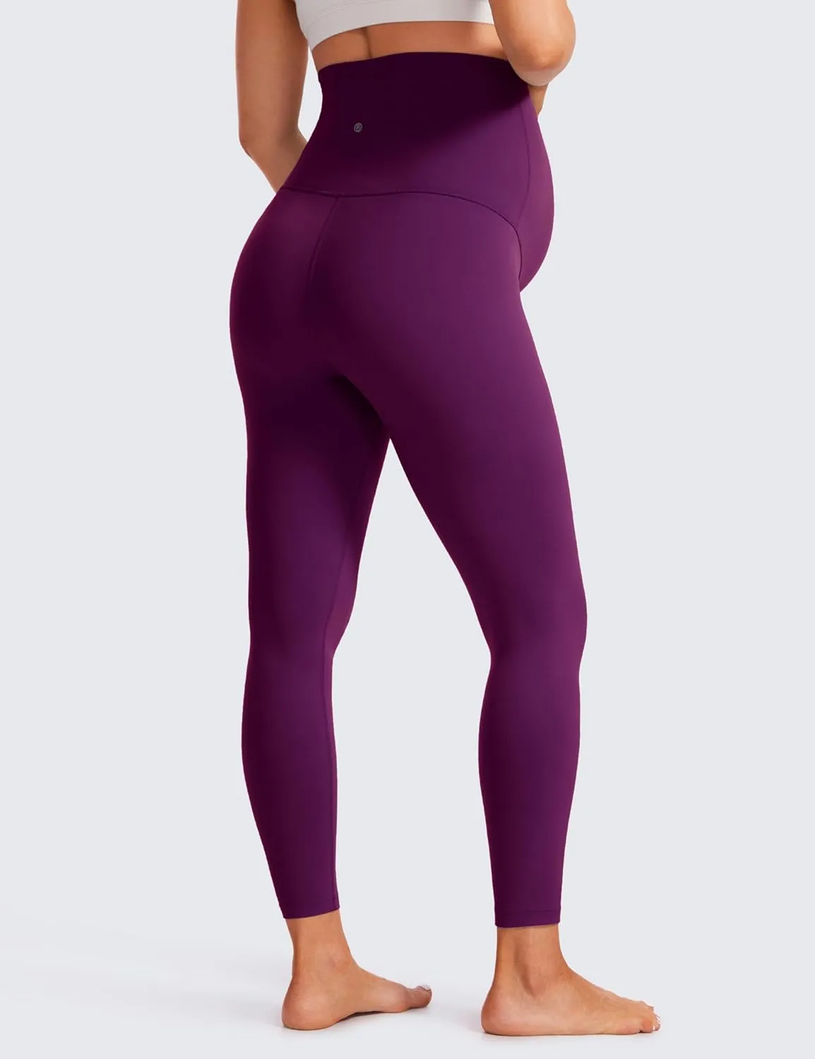 CRZ YOGA Womens Butterluxe Maternity Leggings Over The Belly 25" - Buttery Soft Workout Activewear Yoga Pregnancy Pants