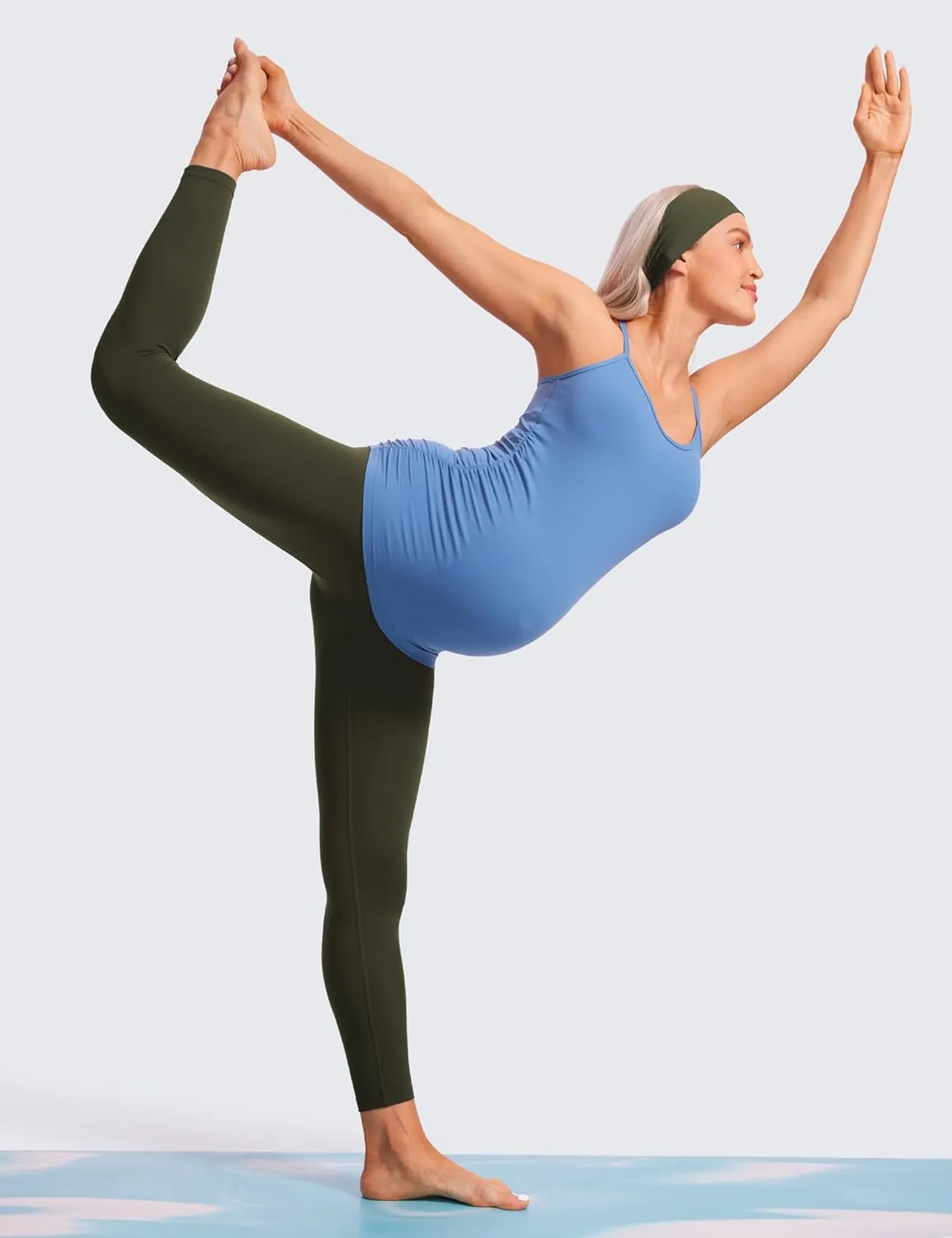 CRZ YOGA Womens Butterluxe Maternity Leggings Over The Belly 25" - Buttery Soft Workout Activewear Yoga Pregnancy Pants