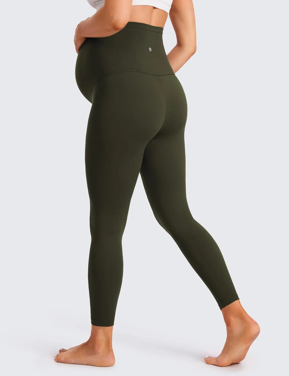 CRZ YOGA Womens Butterluxe Maternity Leggings Over The Belly 25" - Buttery Soft Workout Activewear Yoga Pregnancy Pants
