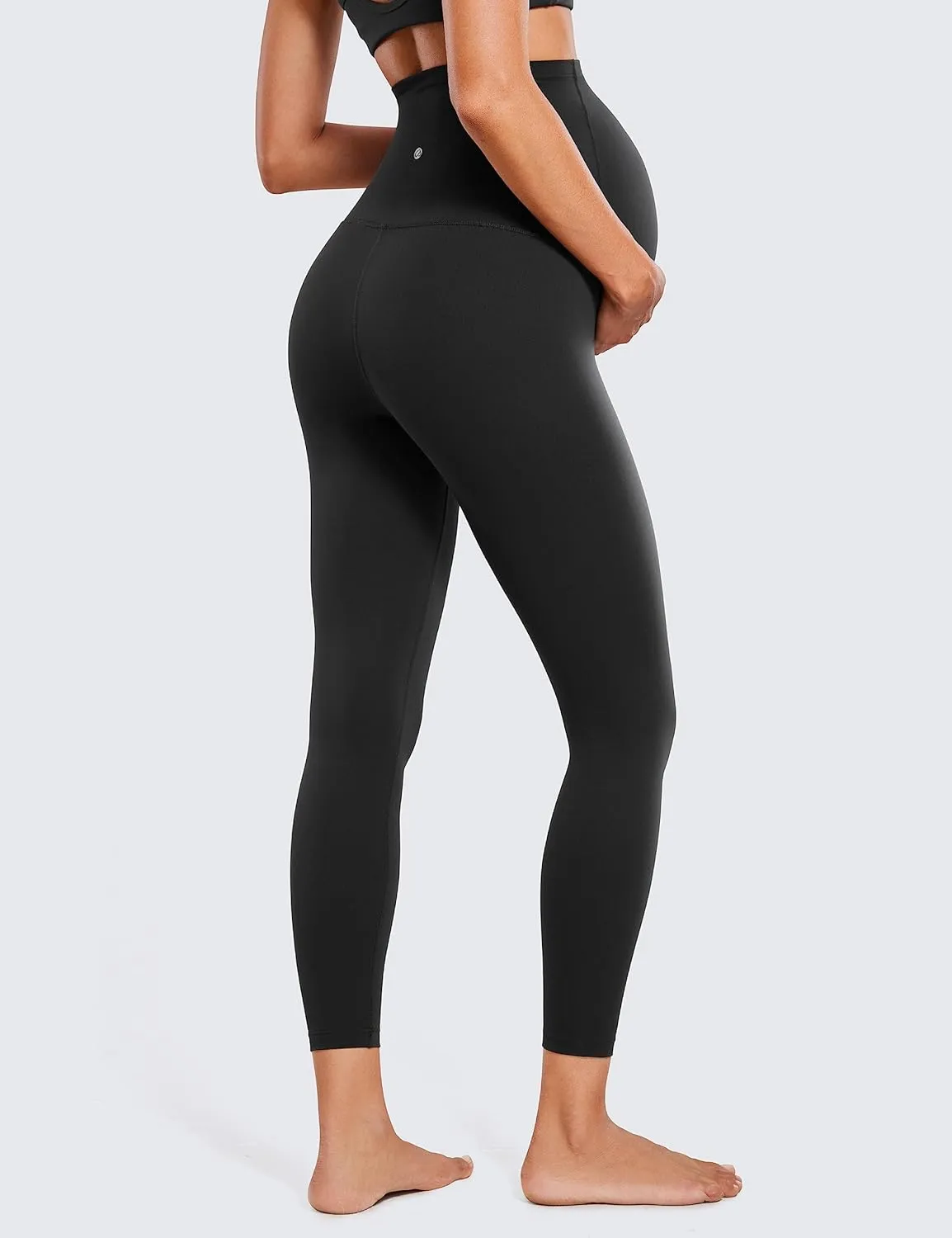 CRZ YOGA Womens Butterluxe Maternity Leggings Over The Belly 25" - Buttery Soft Workout Activewear Yoga Pregnancy Pants