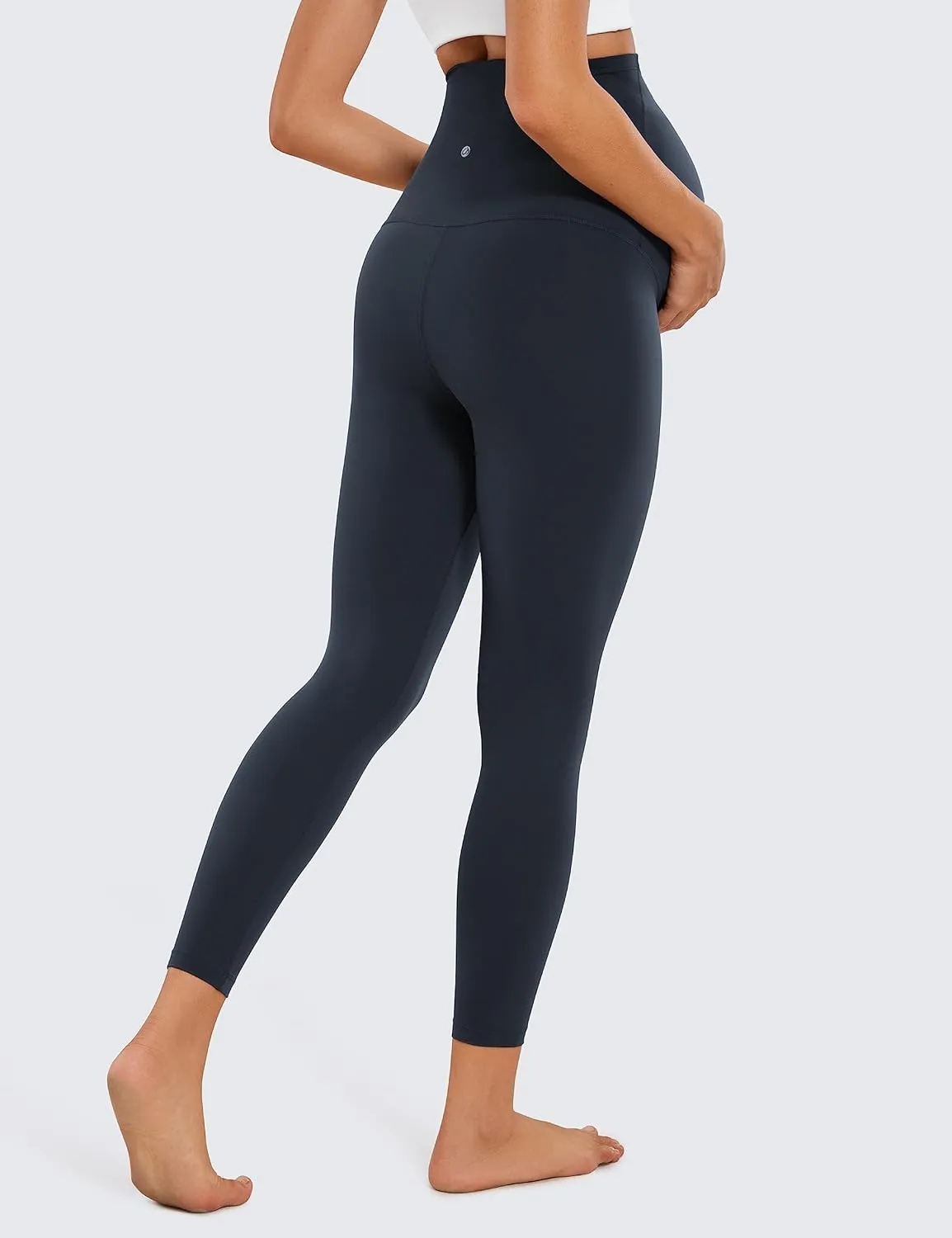 CRZ YOGA Womens Butterluxe Maternity Leggings Over The Belly 25" - Buttery Soft Workout Activewear Yoga Pregnancy Pants
