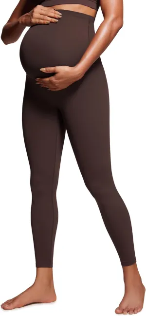CRZ YOGA Womens Butterluxe Maternity Leggings Over The Belly 25" - Buttery Soft Workout Activewear Yoga Pregnancy Pants