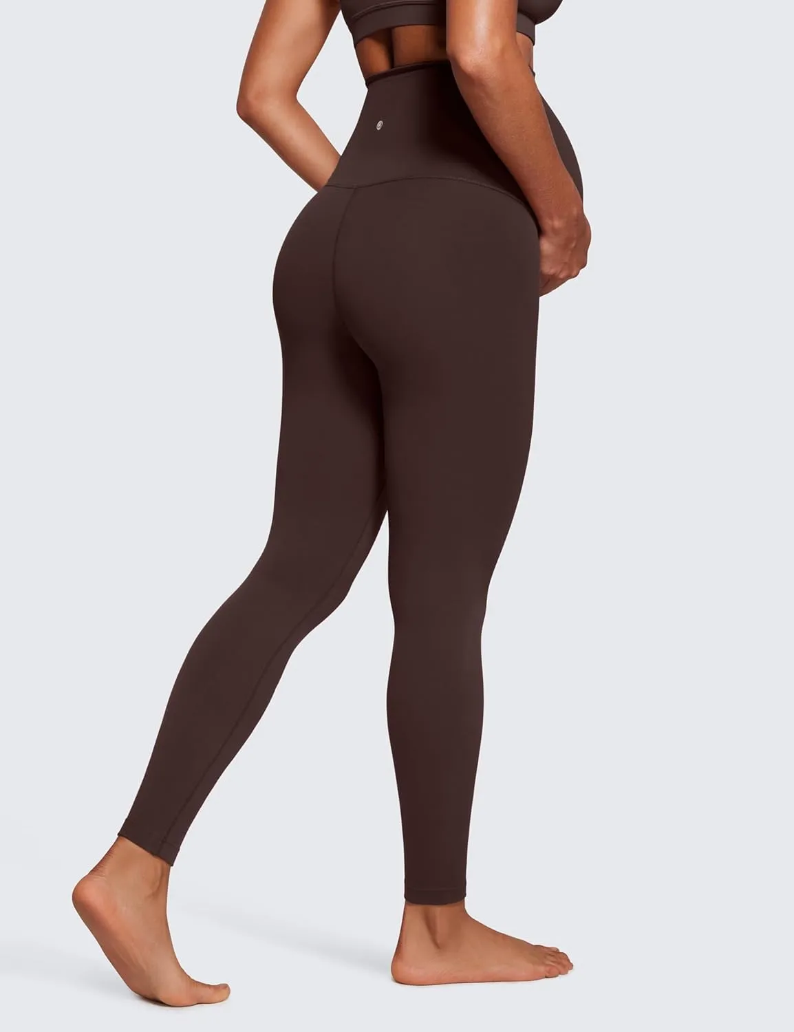 CRZ YOGA Womens Butterluxe Maternity Leggings Over The Belly 28" - Workout Activewear Yoga Pregnancy Pants Buttery Soft