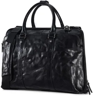 CSCDD Genuine Leather Men's Briefcase for Business Office Messenger Bag Vintage Handbag Document Shoulder Bags.