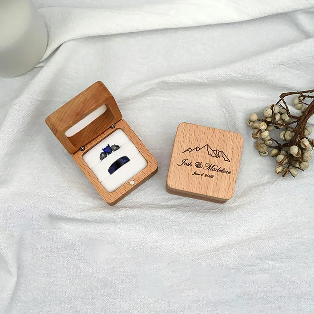 Custom Engraved Couple Rings for Him and Her Matching Wedding Rings for Men and Women Promise Rings Tungsten Wedding Bands Men Come with Engagement Ring Box&Anniversary