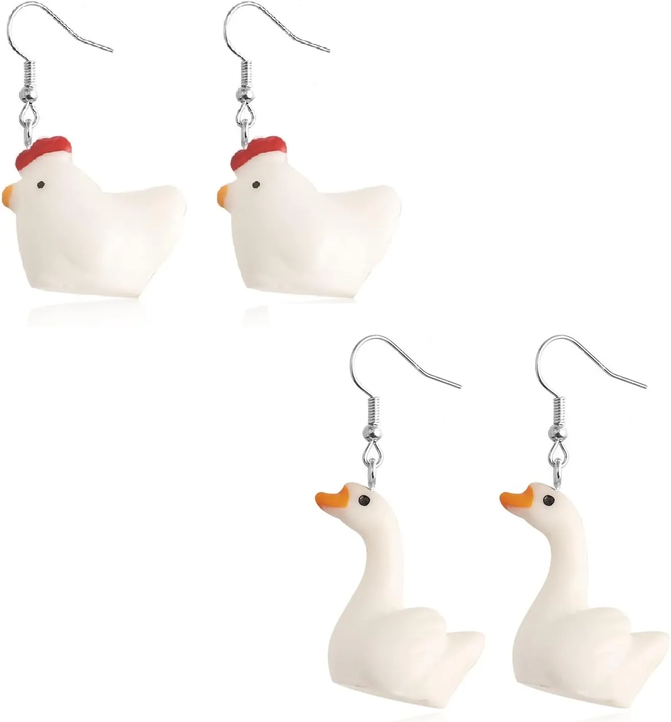 Cute Earrings Weird Earrings Funny Earrings Pig Dog Cow Sheep Animals Earrings Dangle Earrings for Women Sweet Style