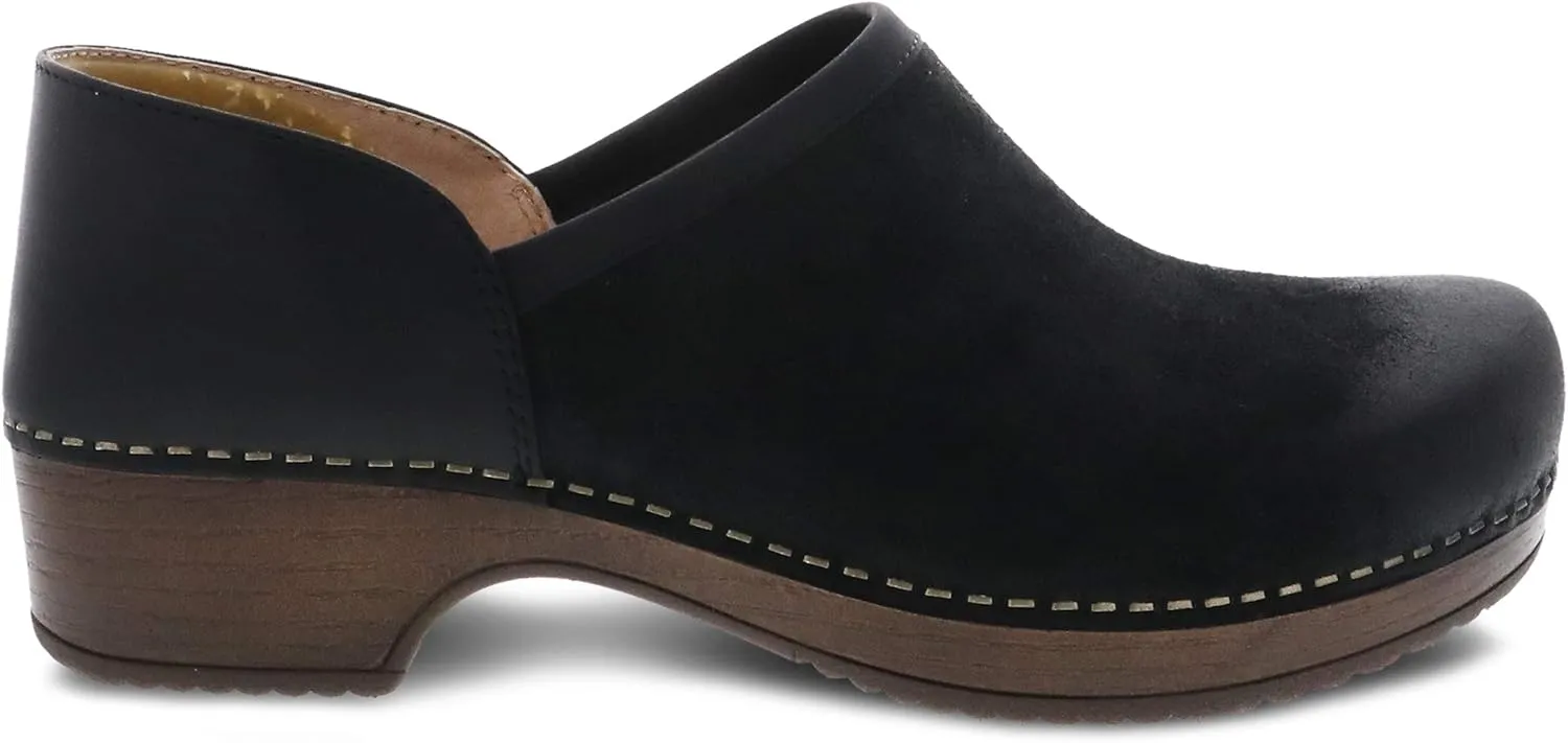 Dansko Brenna Slip On Clogs for Women  Memory Foam and Arch Support for All -Day Comfort and Support  Lightweight EVA Oustole for Long-Lasting Wear