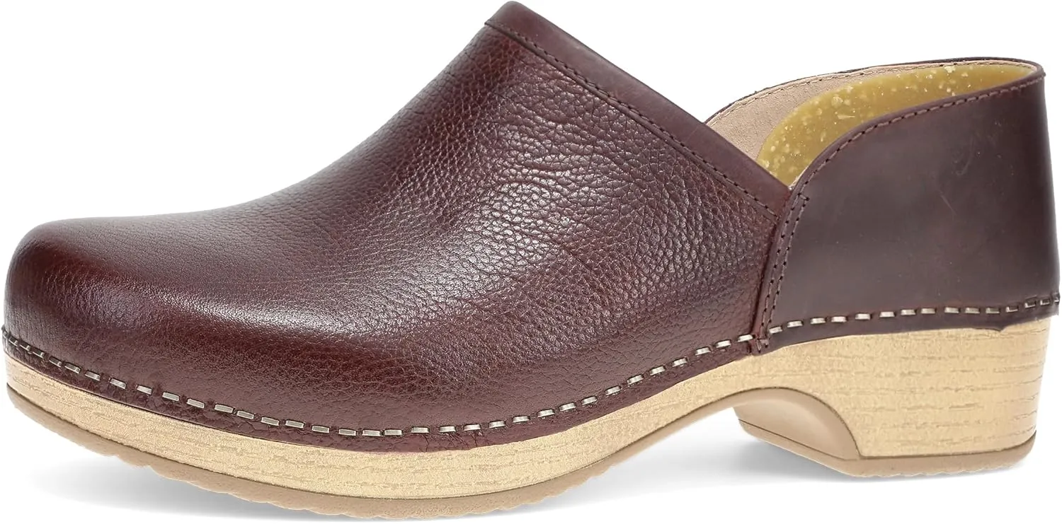 Dansko Brenna Slip On Clogs for Women  Memory Foam and Arch Support for All -Day Comfort and Support  Lightweight EVA Oustole for Long-Lasting Wear