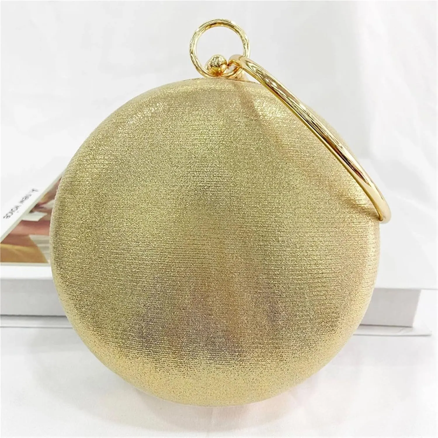 Diamonds Rhinestone Handbag Female Round Top Handle Bags Evening Party Clutches For Party Prom Cocktail Wedding