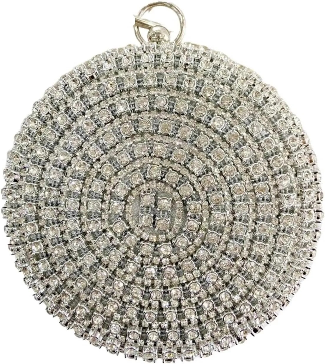 Diamonds Rhinestone Handbag Female Round Top Handle Bags Evening Party Clutches For Party Prom Cocktail Wedding