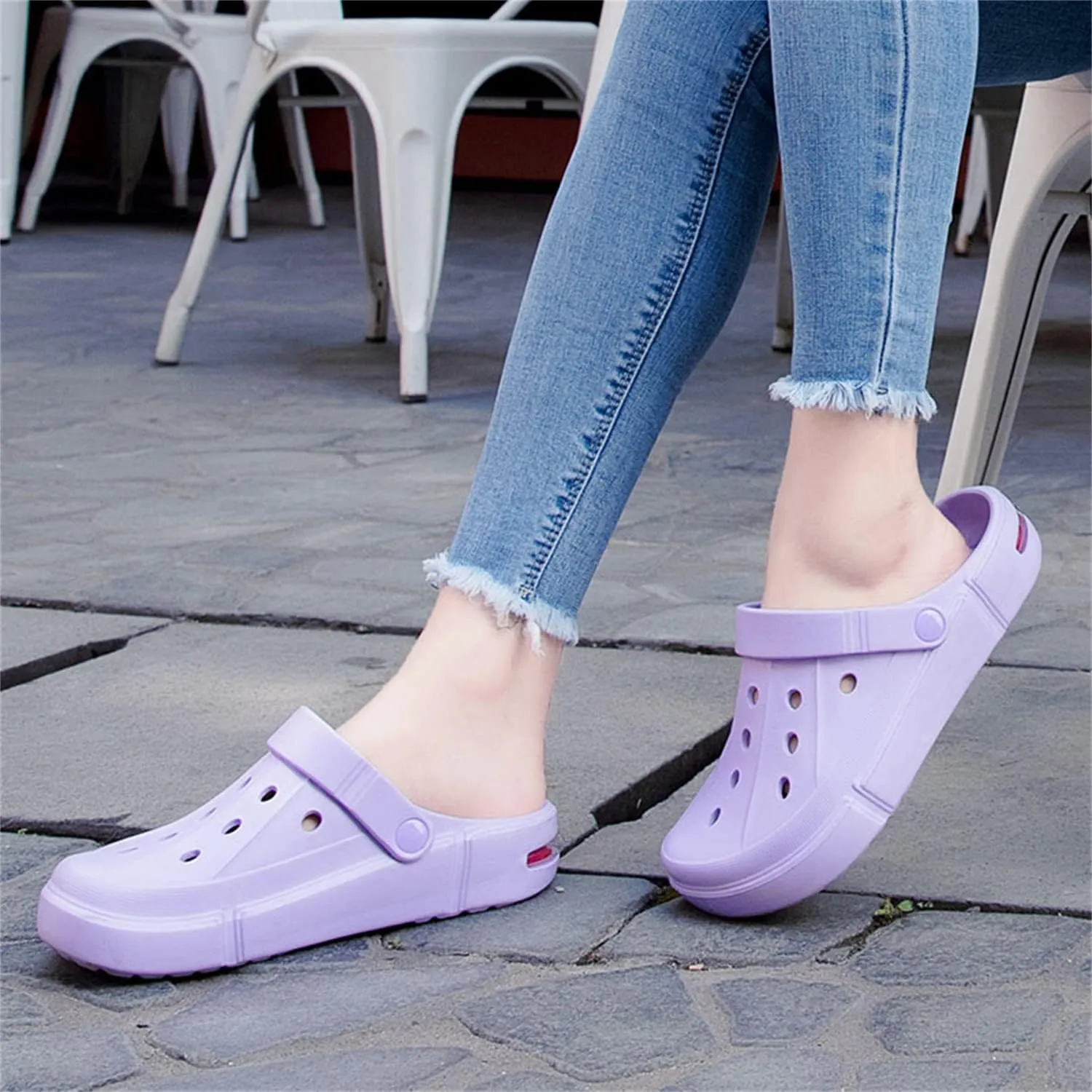 DRESER Women's Men's Garden Clogs Breathable Shoes Bathing Shoes Beach Shoes Water Shoes Footwear Slippers Walking Shoes Home Travel Shoes