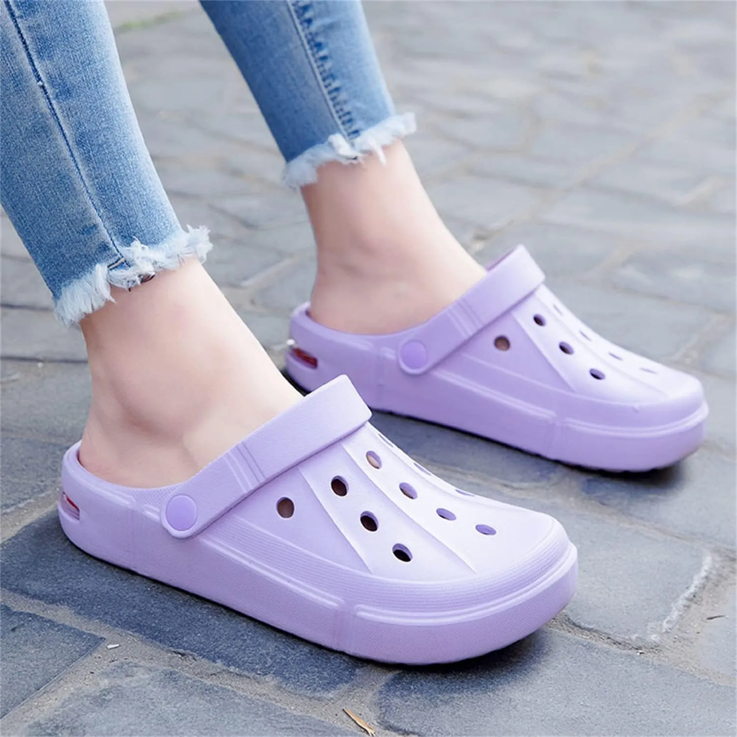 DRESER Women's Men's Garden Clogs Breathable Shoes Bathing Shoes Beach Shoes Water Shoes Footwear Slippers Walking Shoes Home Travel Shoes