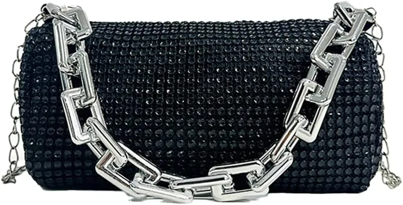 Elegant Diamond Chain Handbag Clutch Purse for Women Evening Bag Sparkly Handbags Crossbody Bag Prom for Wedding 2025
