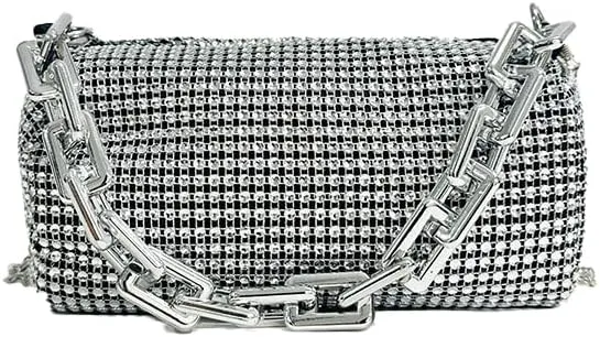 Elegant Diamond Chain Handbag Clutch Purse for Women Evening Bag Sparkly Handbags Crossbody Bag Prom for Wedding 2025