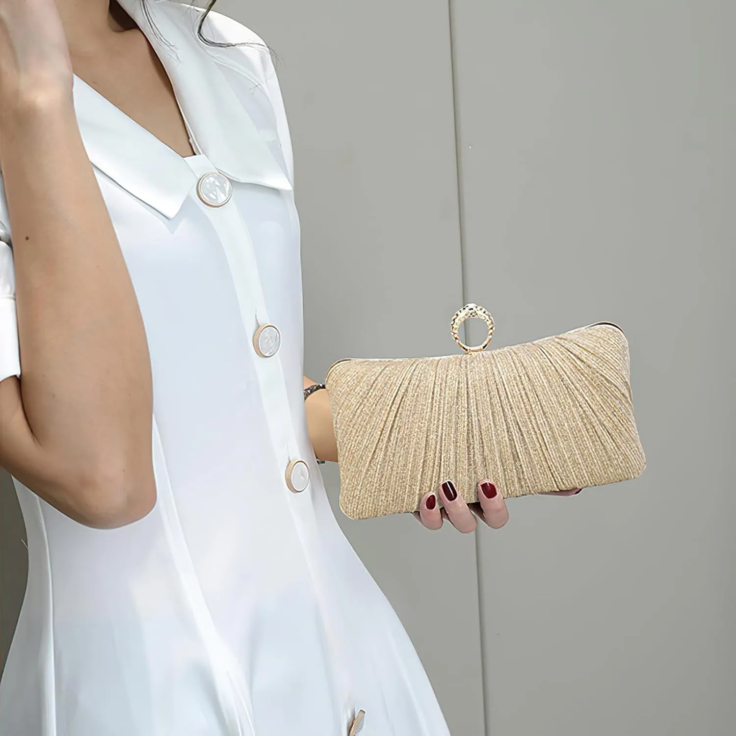 Evening Clutch Purses - Women's Evening Bag Party Purses Handbag for Cocktail/Prom/Party/Wedding/Formal