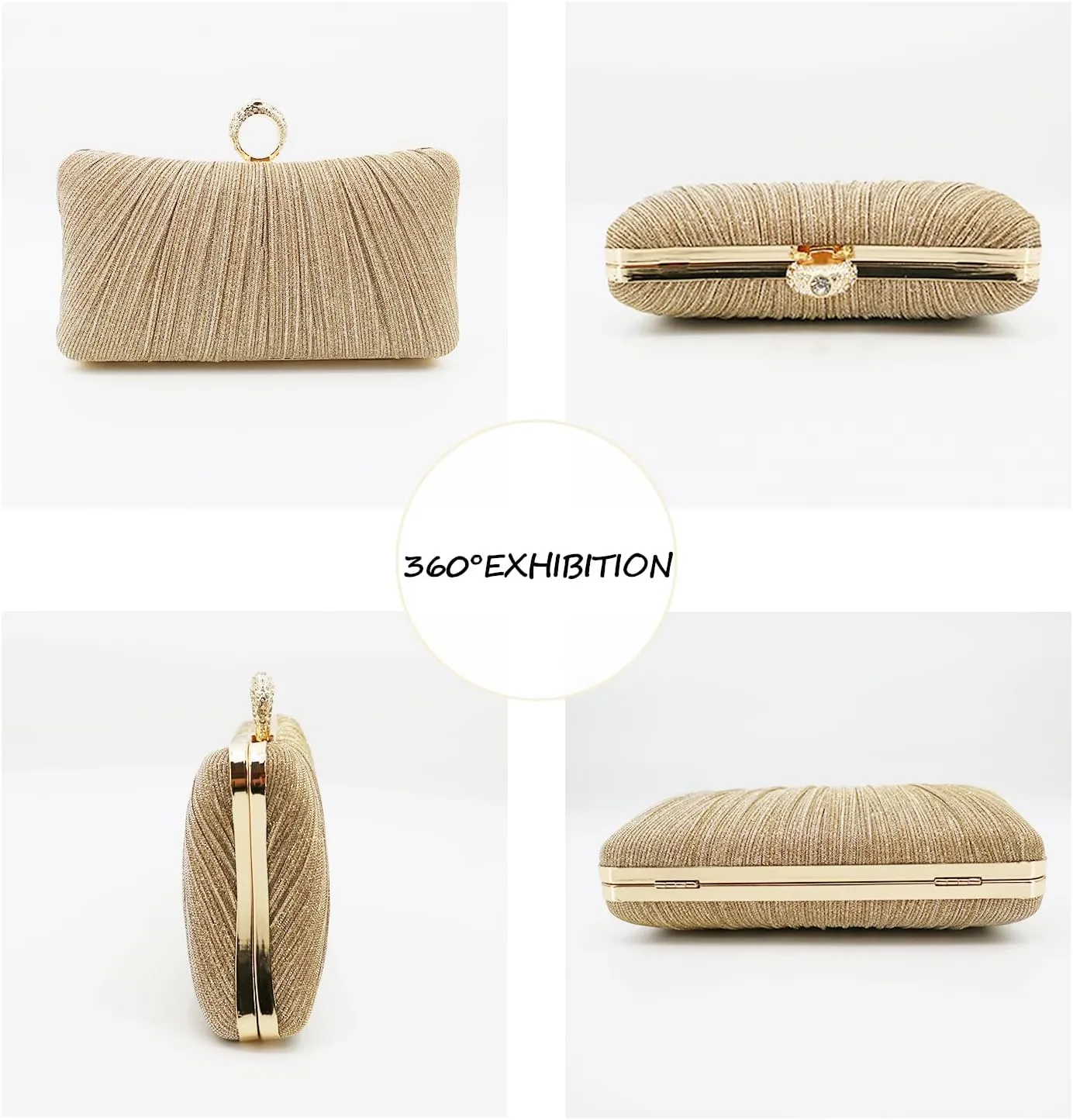 Evening Clutch Purses - Women's Evening Bag Party Purses Handbag for Cocktail/Prom/Party/Wedding/Formal