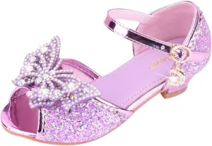 Flower Girl Shoes Dress Shoes for Girls Toddler Mary Jane Heel Ballet Flat for School Party Dress Shoes Sandals