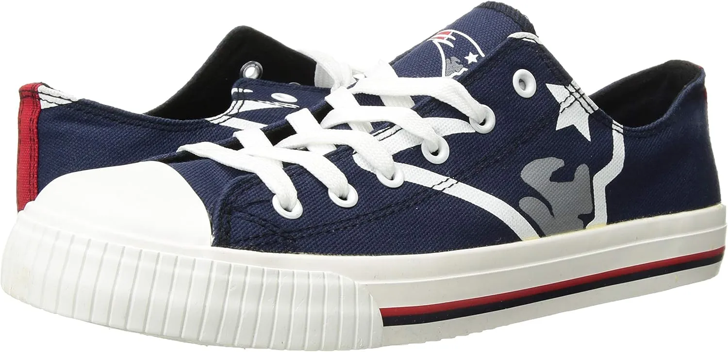 FOCO Mens NFL Low Top Big Logo Canvas Sneakers Shoes