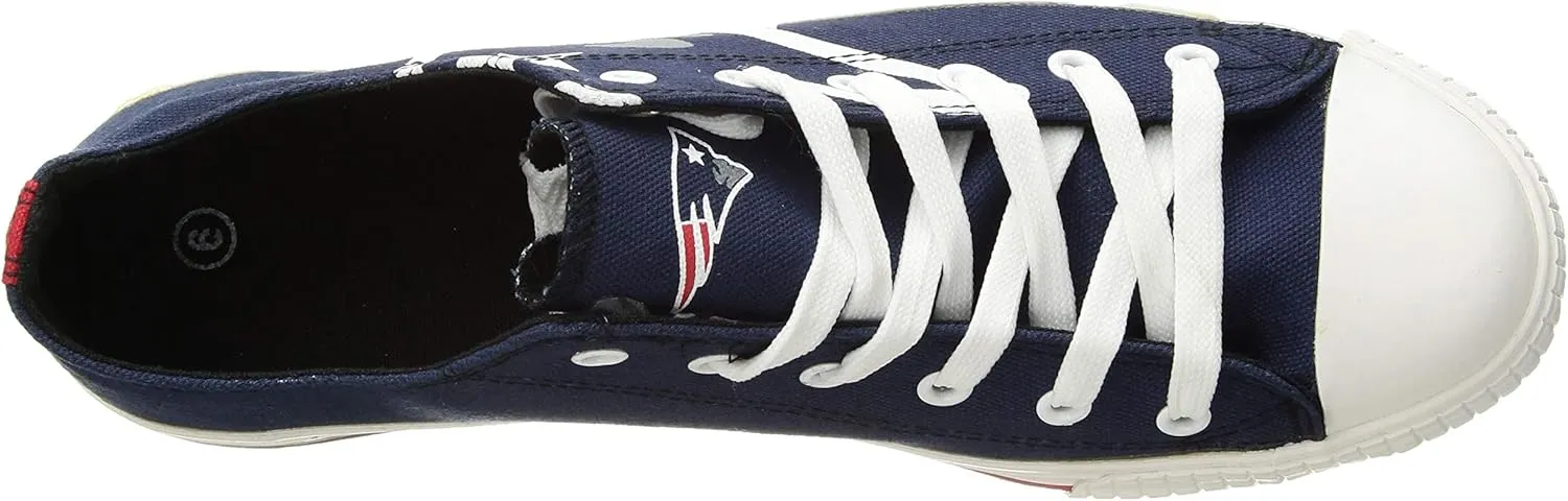 FOCO Mens NFL Low Top Big Logo Canvas Sneakers Shoes