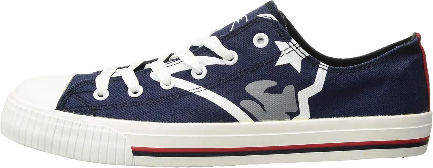 FOCO Mens NFL Low Top Big Logo Canvas Sneakers Shoes