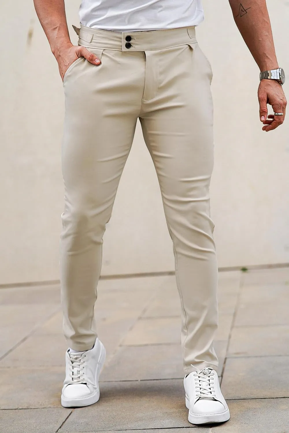GINGTTO Mens Slim Fit Casual Pants Stretch Chino Pants for Men Skinny Trousers